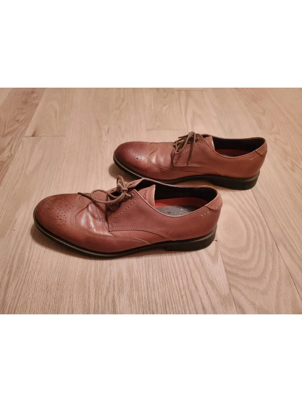 Rockport Brown Leather Wingtip Dress Shoes